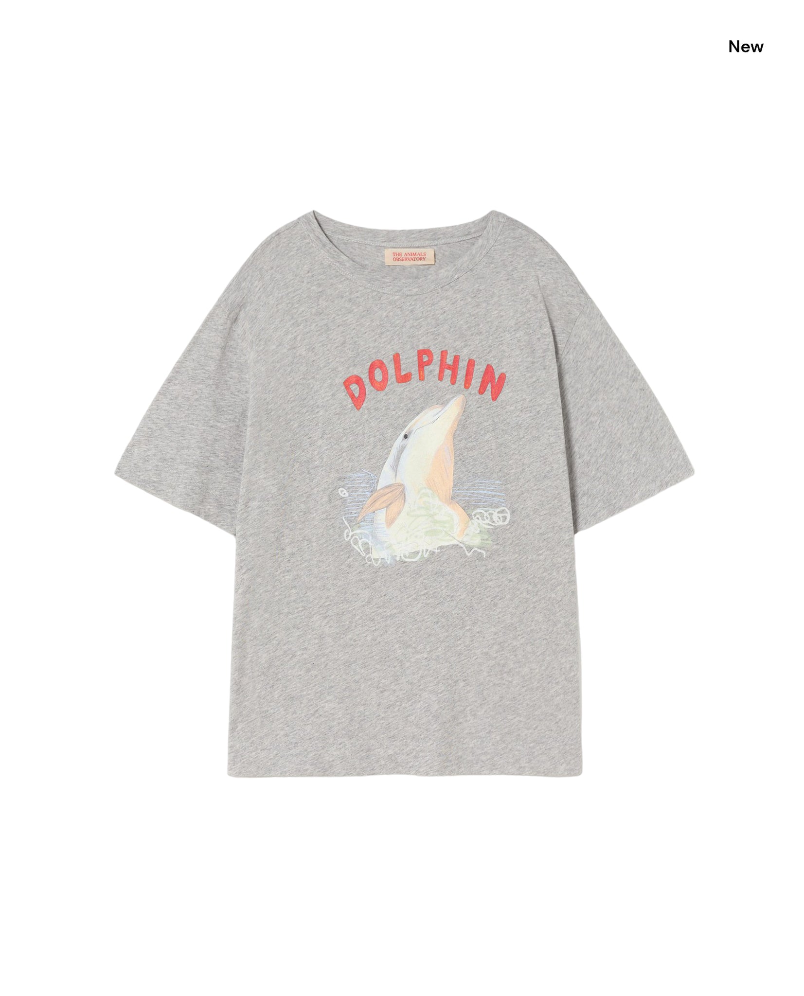 T-shirt grigia con stampa per bambini