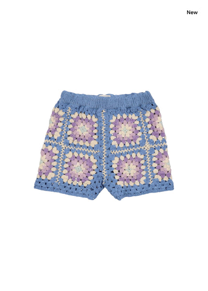 Short crochet multicolor per bambina