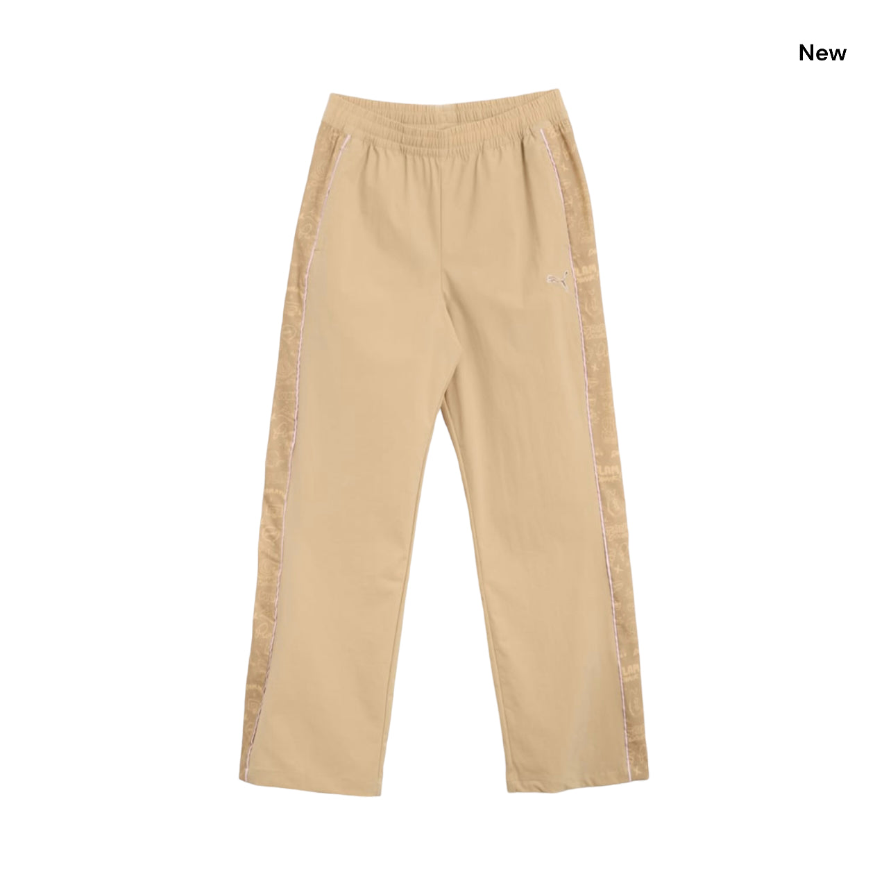 Pantalone sabbia con logo per bambina