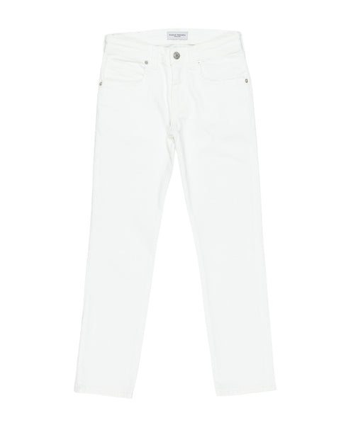 Jeans in denim bianco per bambino