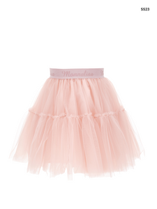Gonna in tulle rosa per bambina