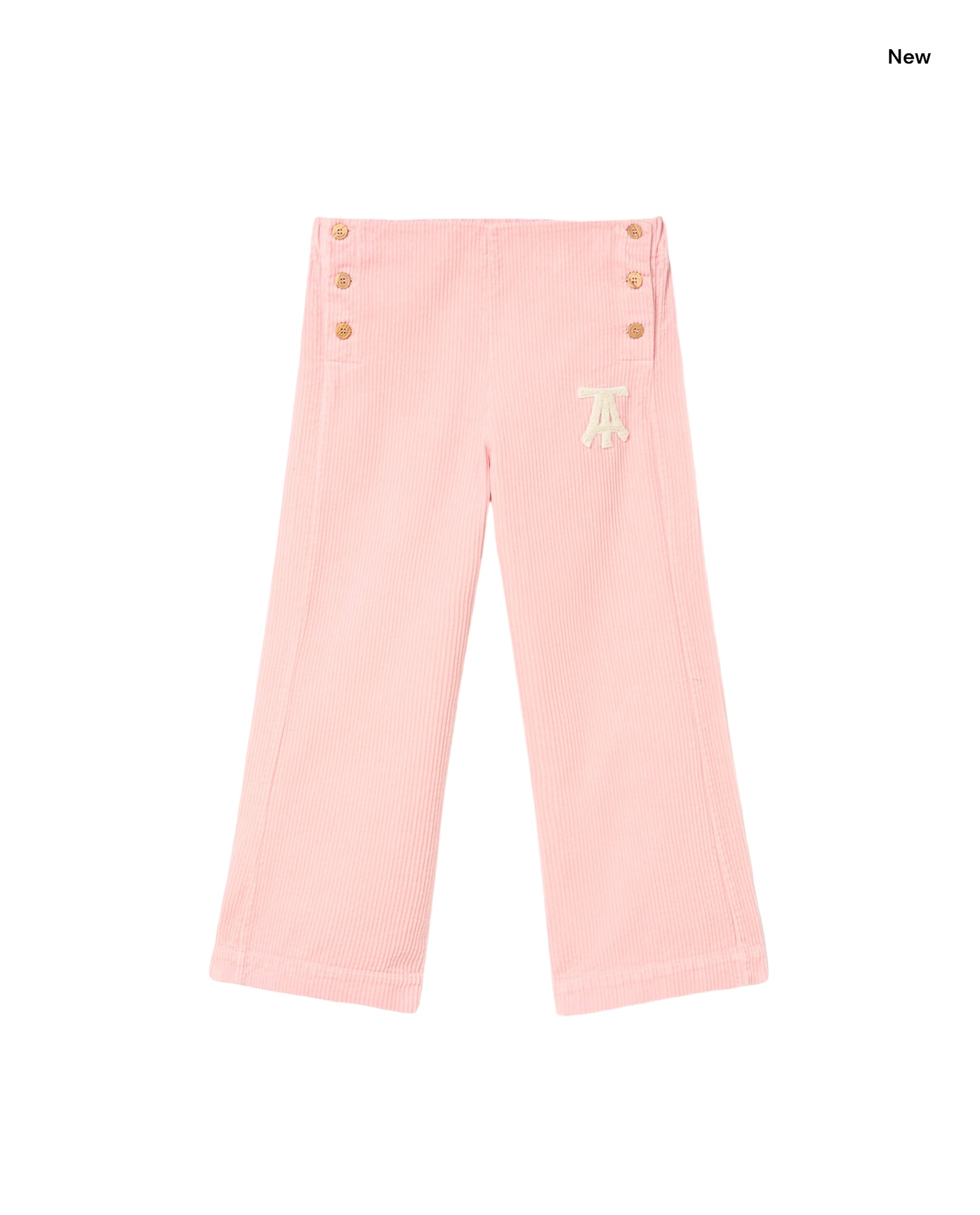 Pantaloni rosa in velluto a coste per bambina