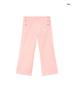 Pantaloni rosa in velluto a coste per bambina