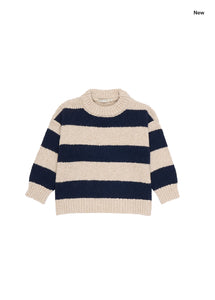 Maglione a righe corda e blu per bambini