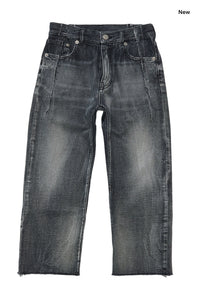 Jeans in denim nero per bambini