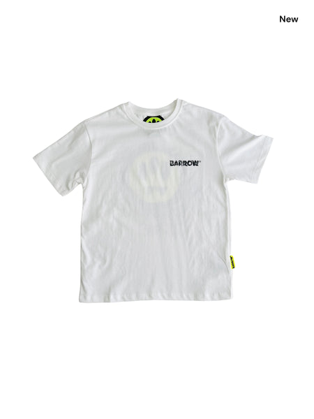 T-shirt bianca con logo per bambini