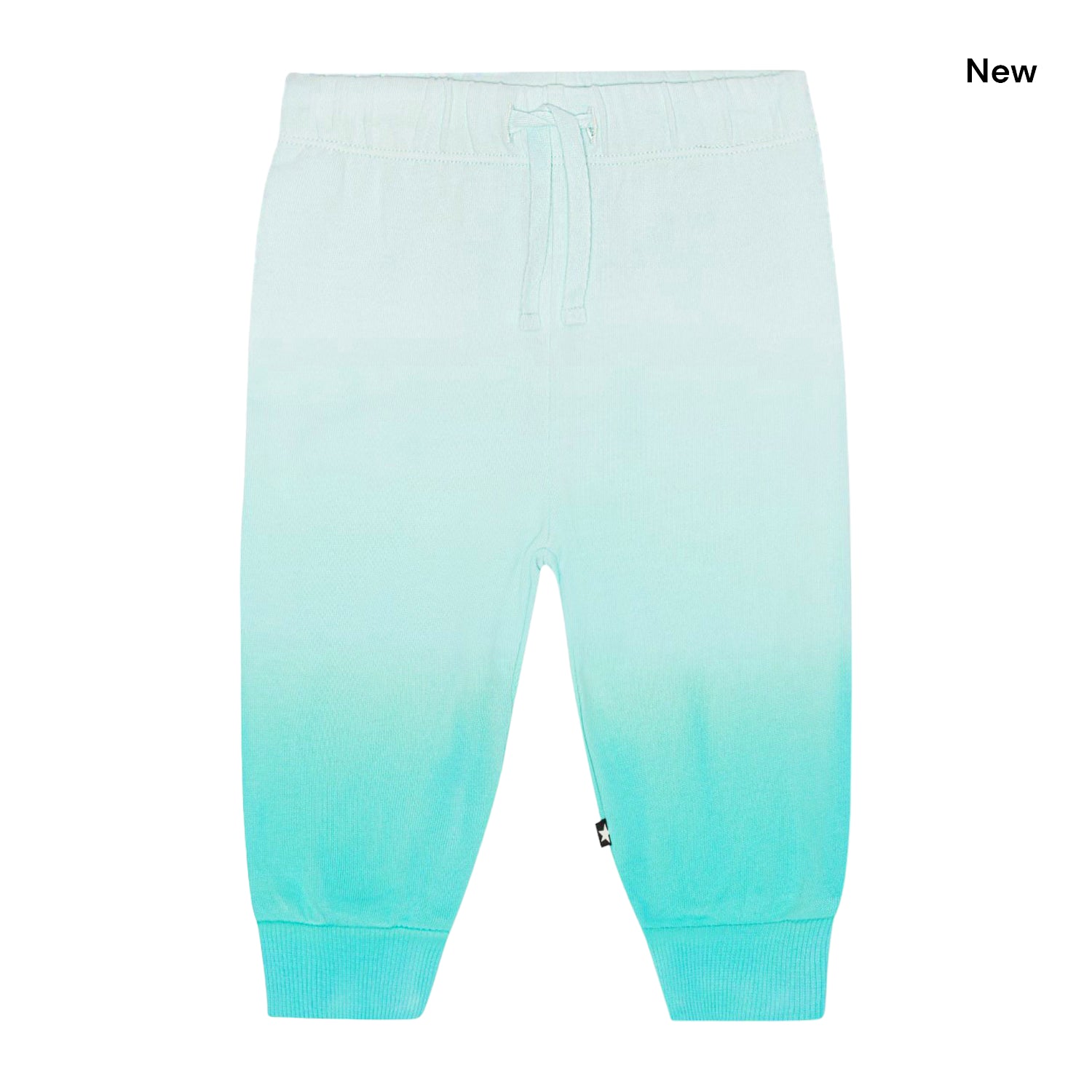 Pantalone in felpa sfumato azzurro per neonati