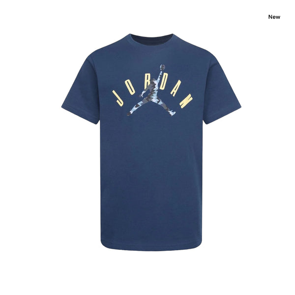 T-shirt ottanio con logo per bambino