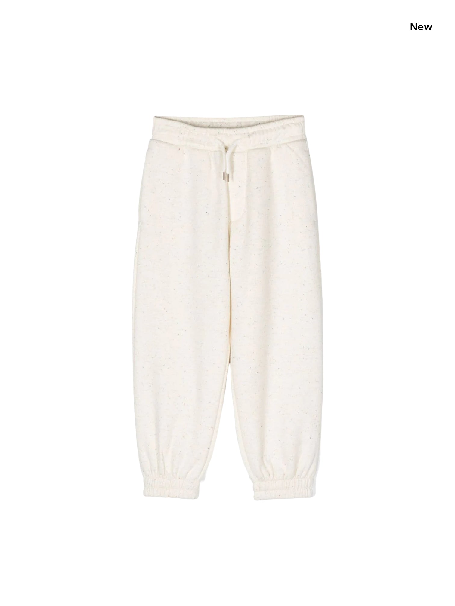 Pantalone in felpa beige per bambini