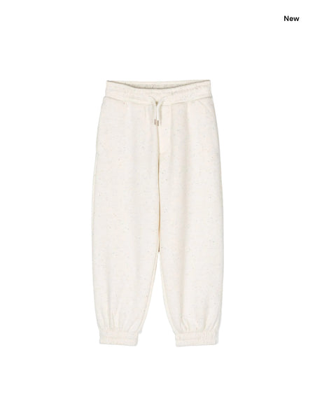 Pantalone in felpa beige per bambini