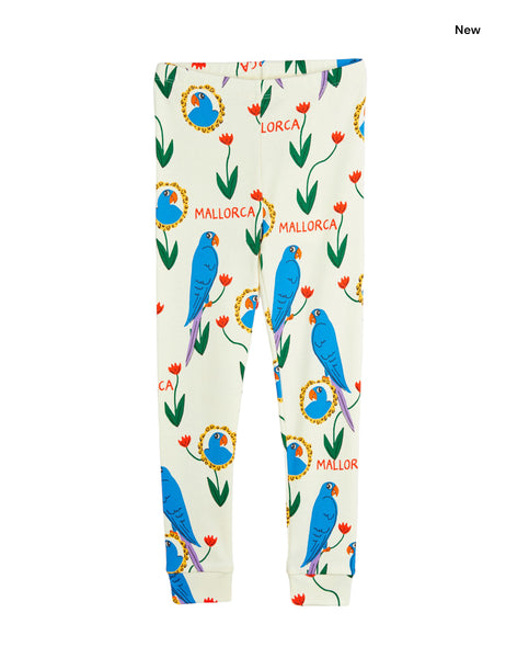 Leggings panna con stampa all over per neonati e bambini