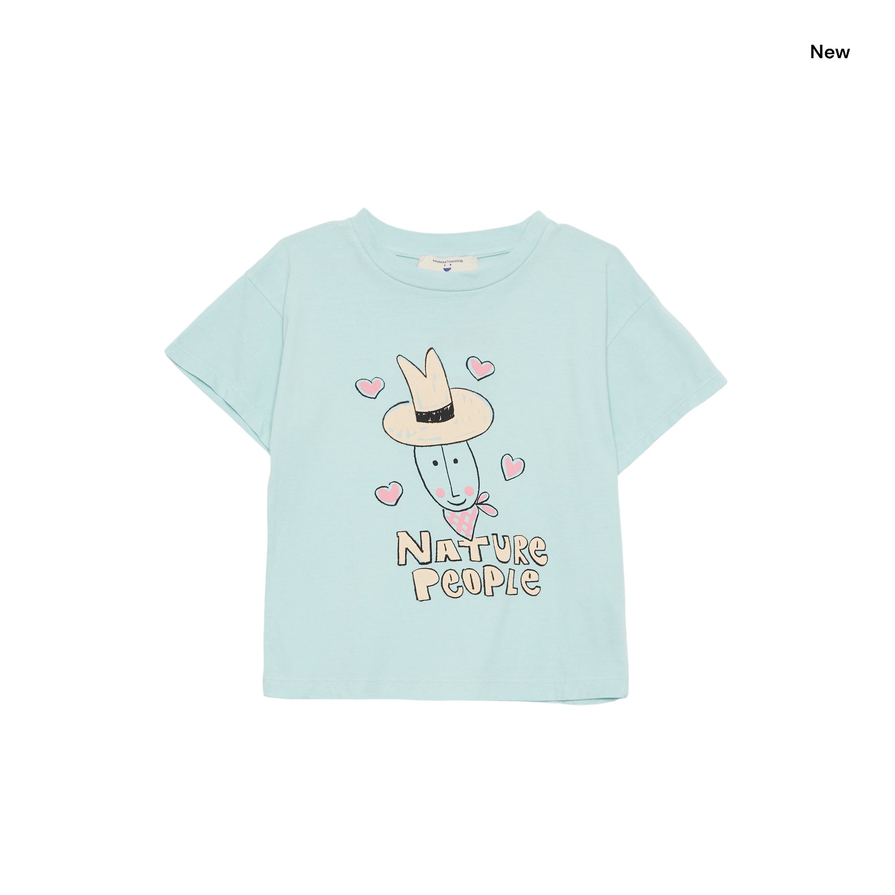 T-shirt menta con stampa per neonati e bambini