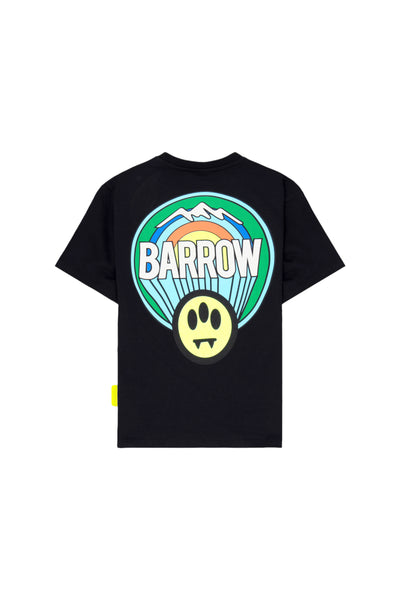 T-shirt nera con logo per bambini