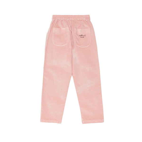 Pantalone rosa con stampa per neonati e bambini