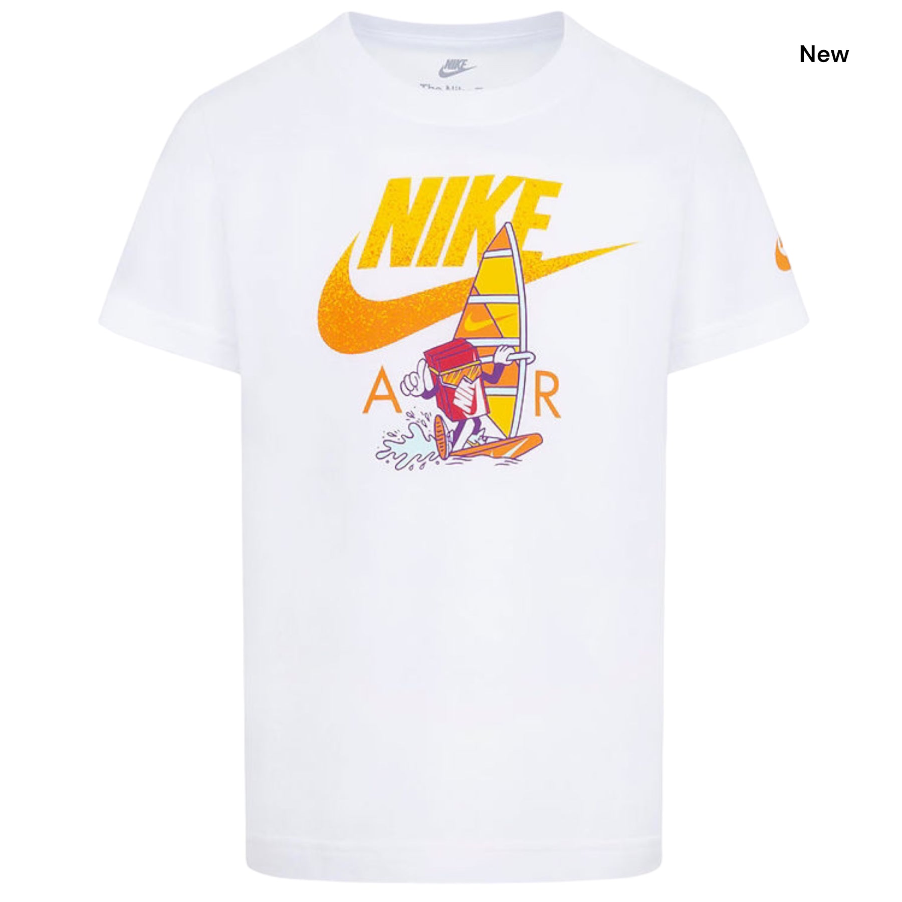 T-shirt bianca con stampa per neonato e bambino