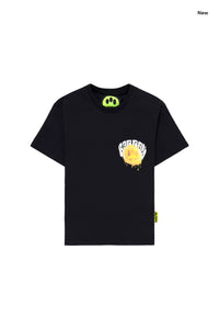 T-shirt nera con logo per bambini