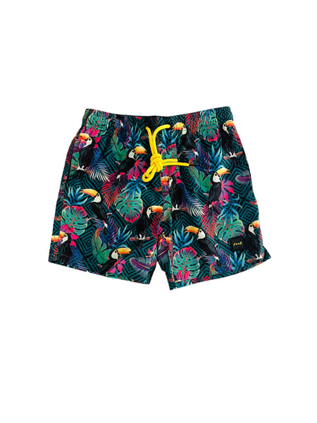 Costume short con fantasia multicolor per bambino