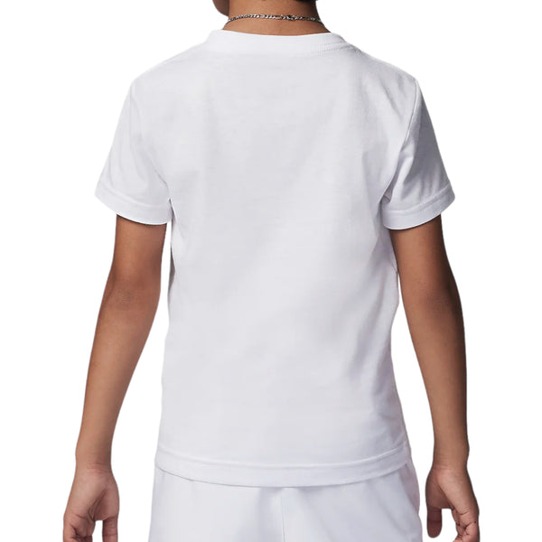T-shirt bianca con taschino con logo per bambino