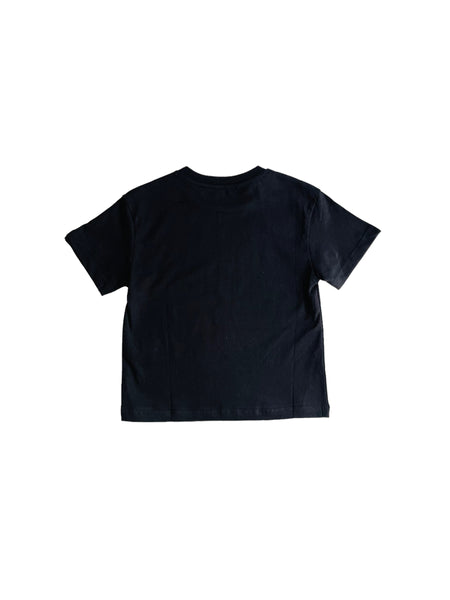 T-shirt nera con logo per bambini