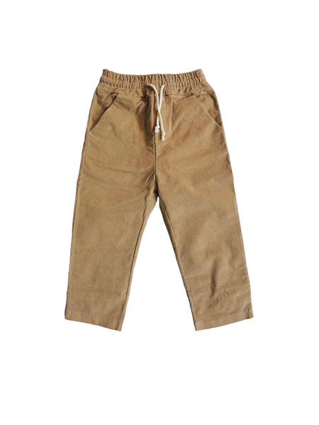 Pantalone cammello in velluto per bambino