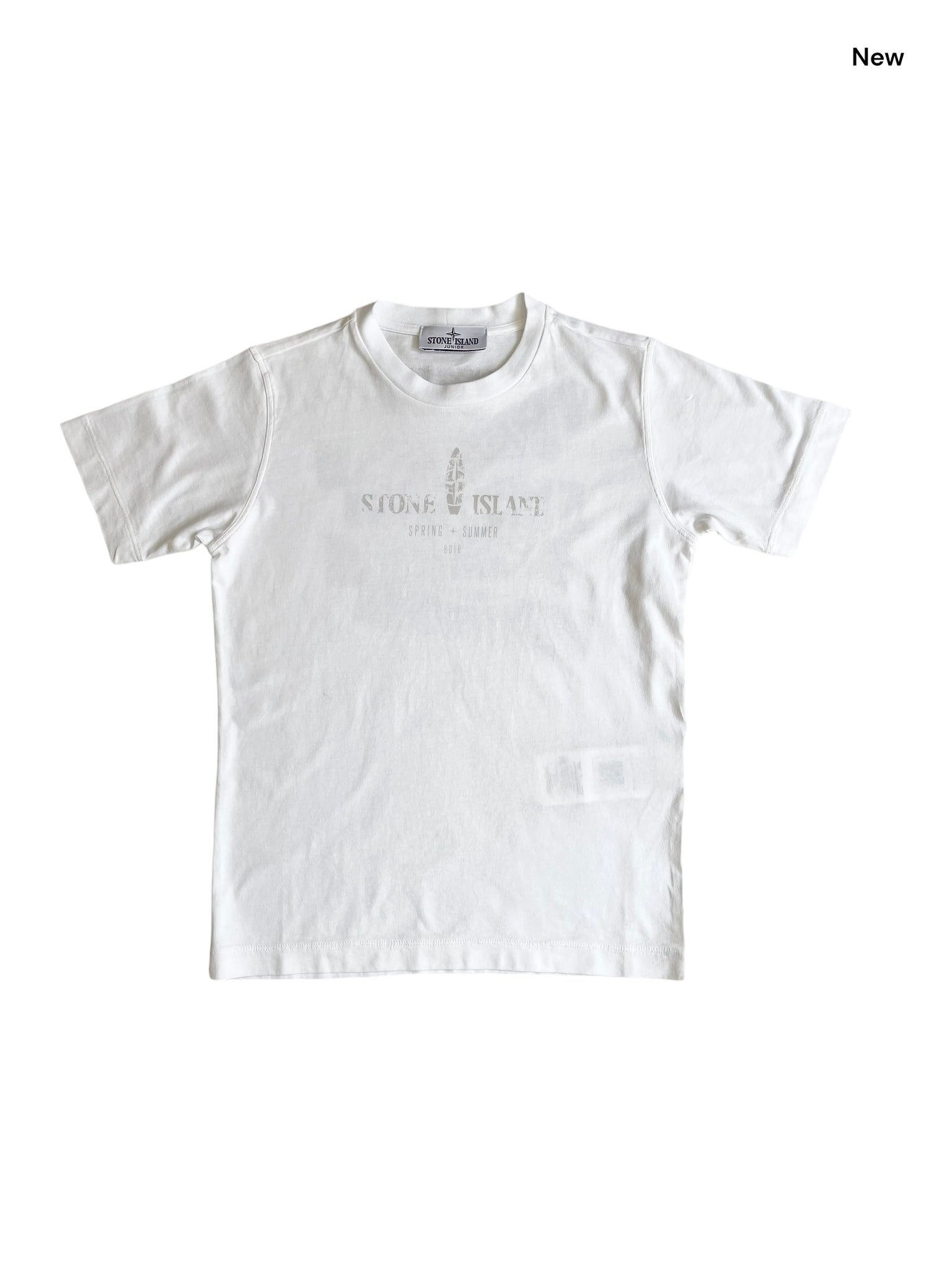 T-shirt bianca con logo per bambino