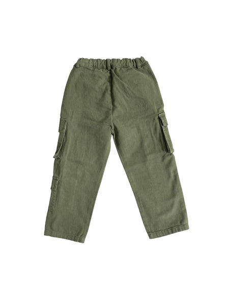 Pantalone cargo verde militare per bambino