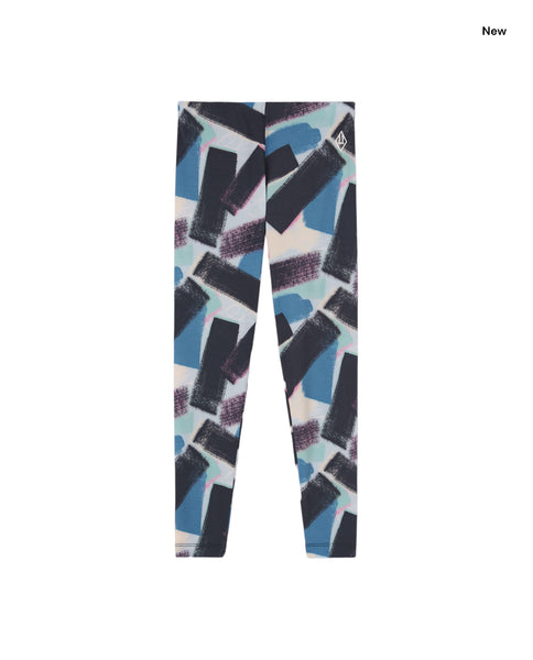 Leggings elasticizzato con stampa all over per bambina