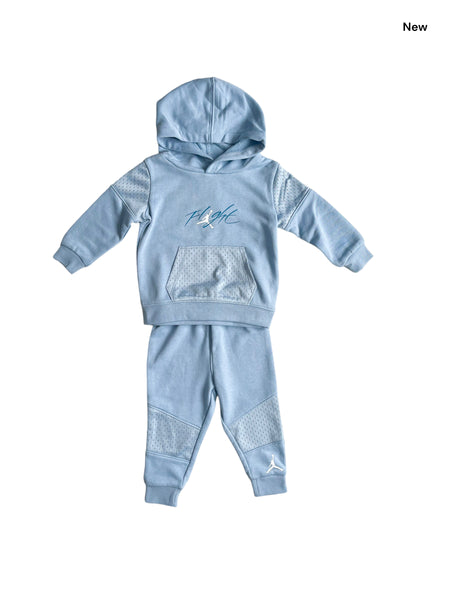 Completo avio felpa +pantalone con logo per neonato