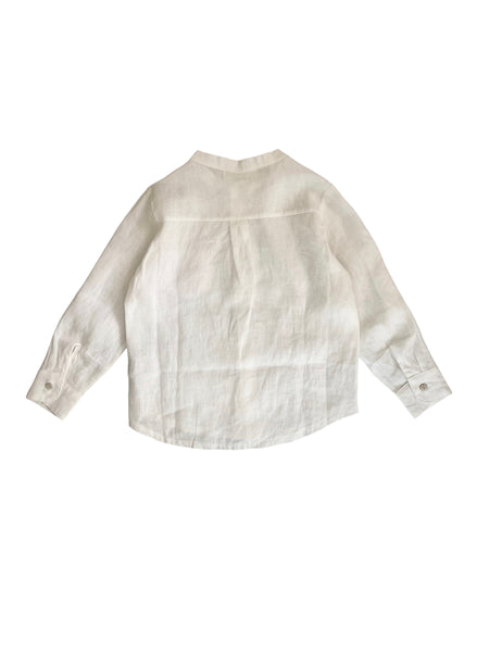 Camicia bianca in lino per bambino
