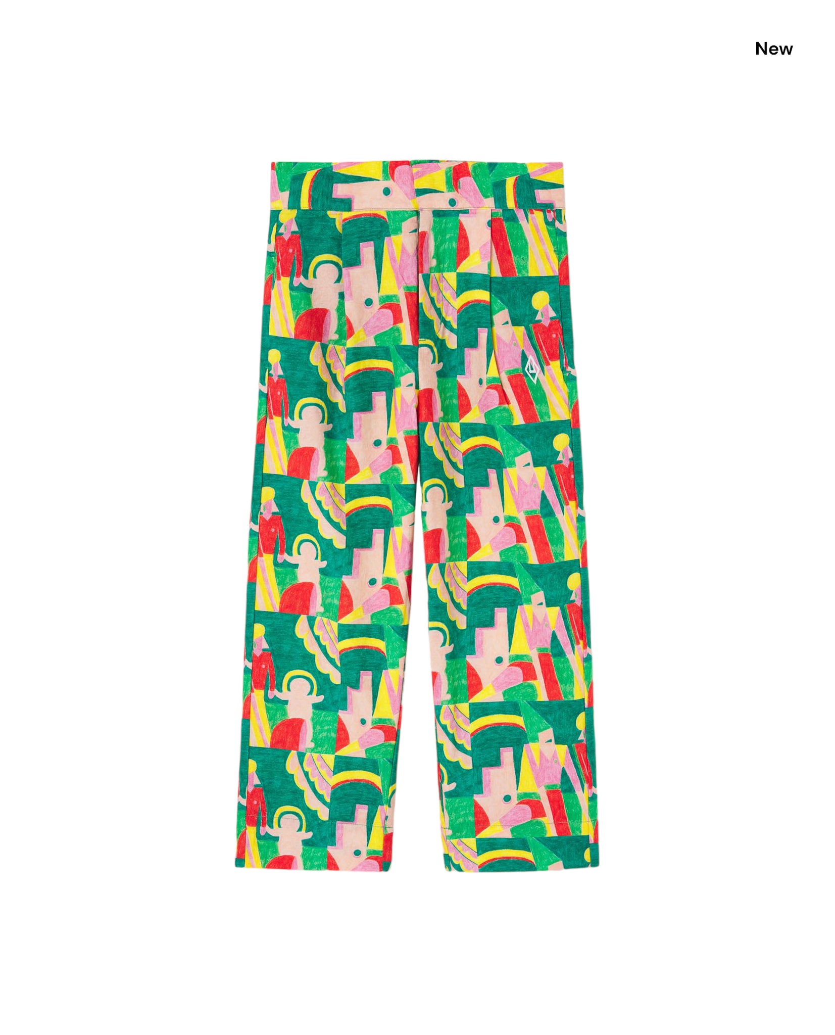 Pantalone multicolor con stampa all over per bambini