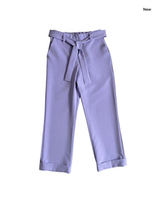 Pantalone lilla con cintura per bambina