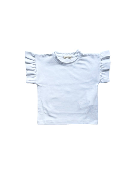 T-shirt bianca per neonata