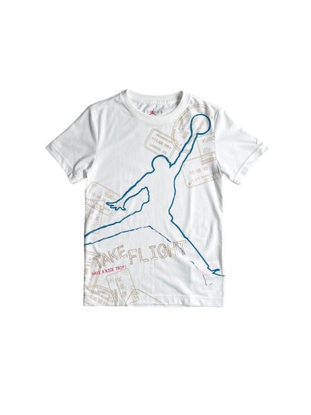 T-shirt bianca con stampa per bambino