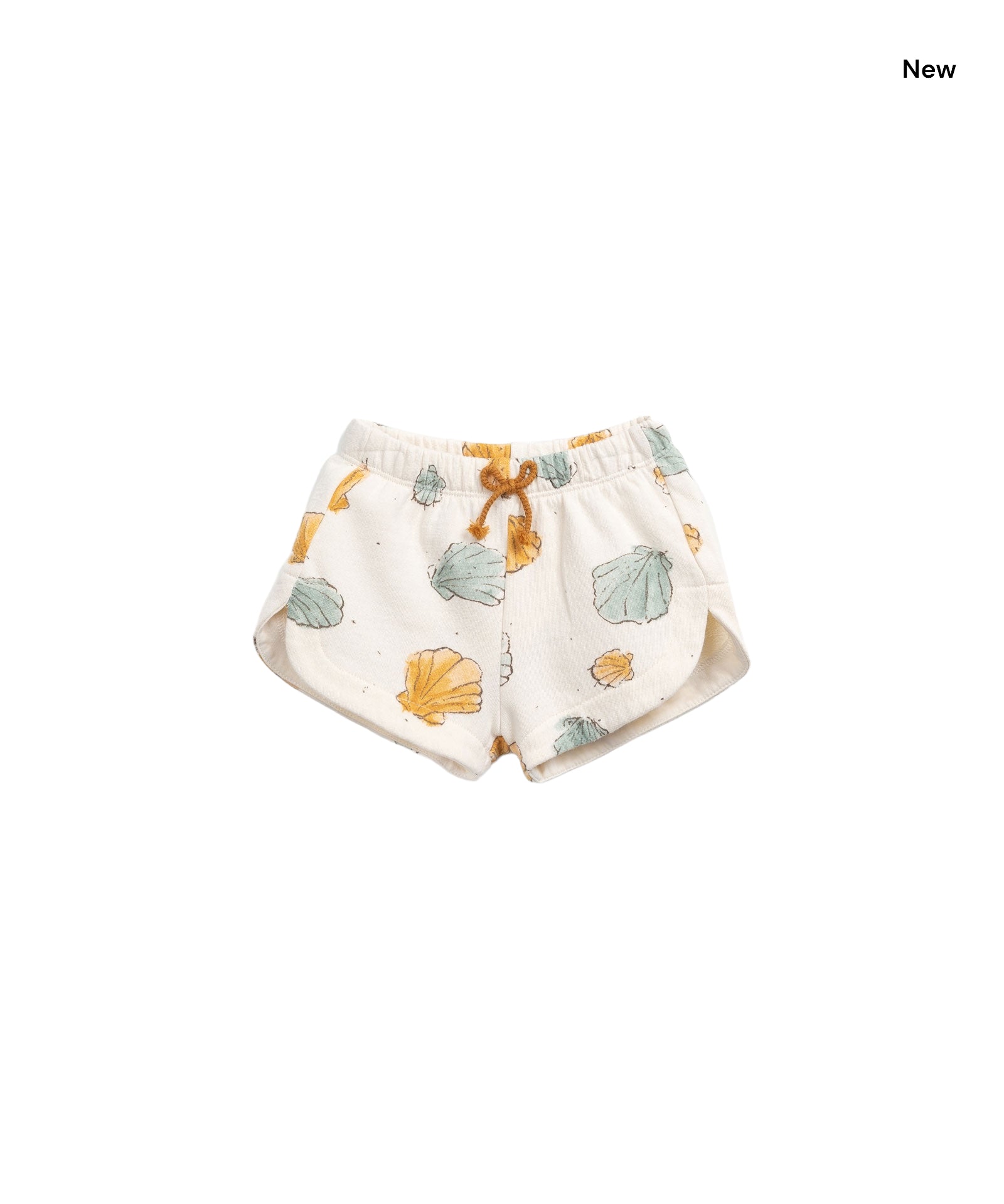 Shorts ecru con stampa per neonata