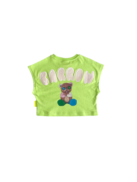 T-shirt cropped cedro per bambina