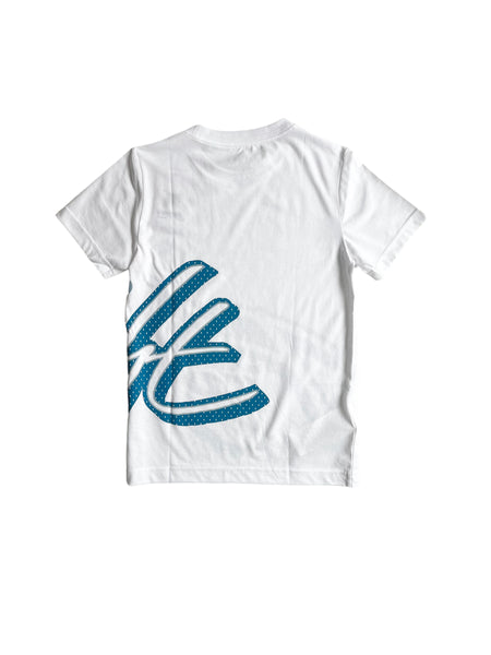 T-shirt bianca con logo per bambino