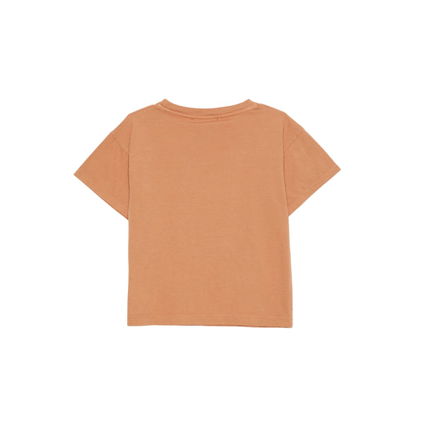 T-shirt cammello con stampa per neonati e bambini