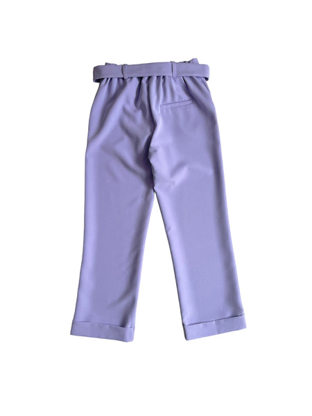 Pantalone lilla con cintura per bambina