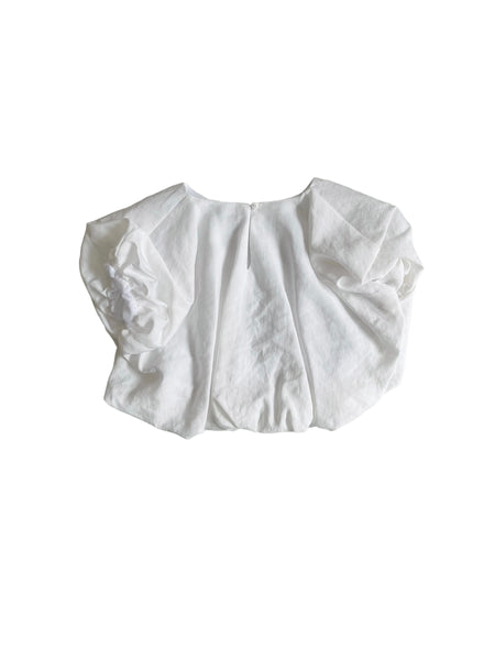 T-shirt fiordilatte cropped per bambina