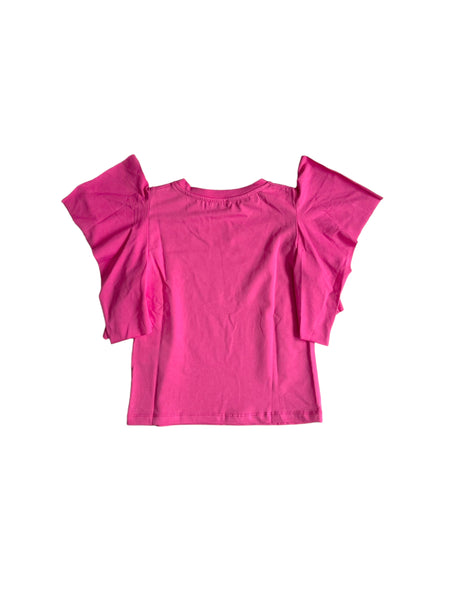 T-shirt fucsia  per bambina