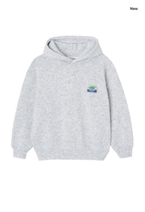 Felpa grigio chiaro melange per neonati e bambini