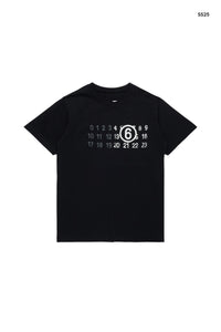 T-shirt nera con logo per bambini