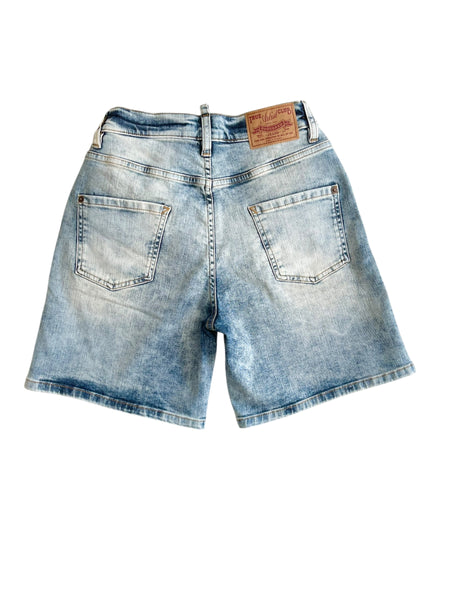 Bermuda in denim chiaro per bambino