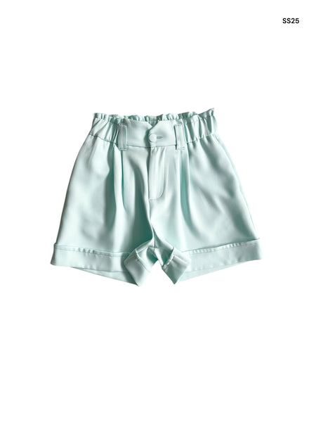 Short acqua per bambina