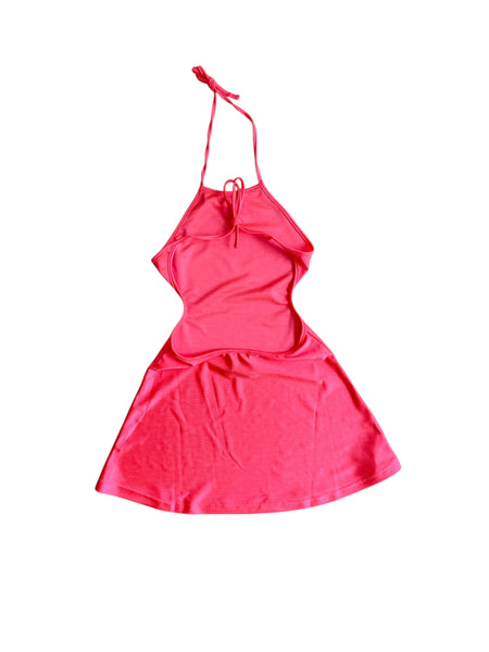 Abito fucsia fluo per bambina