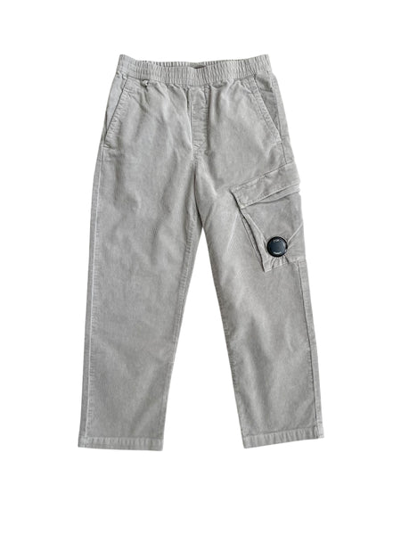 Pantalone cargo in velluto a coste grigio per bambino