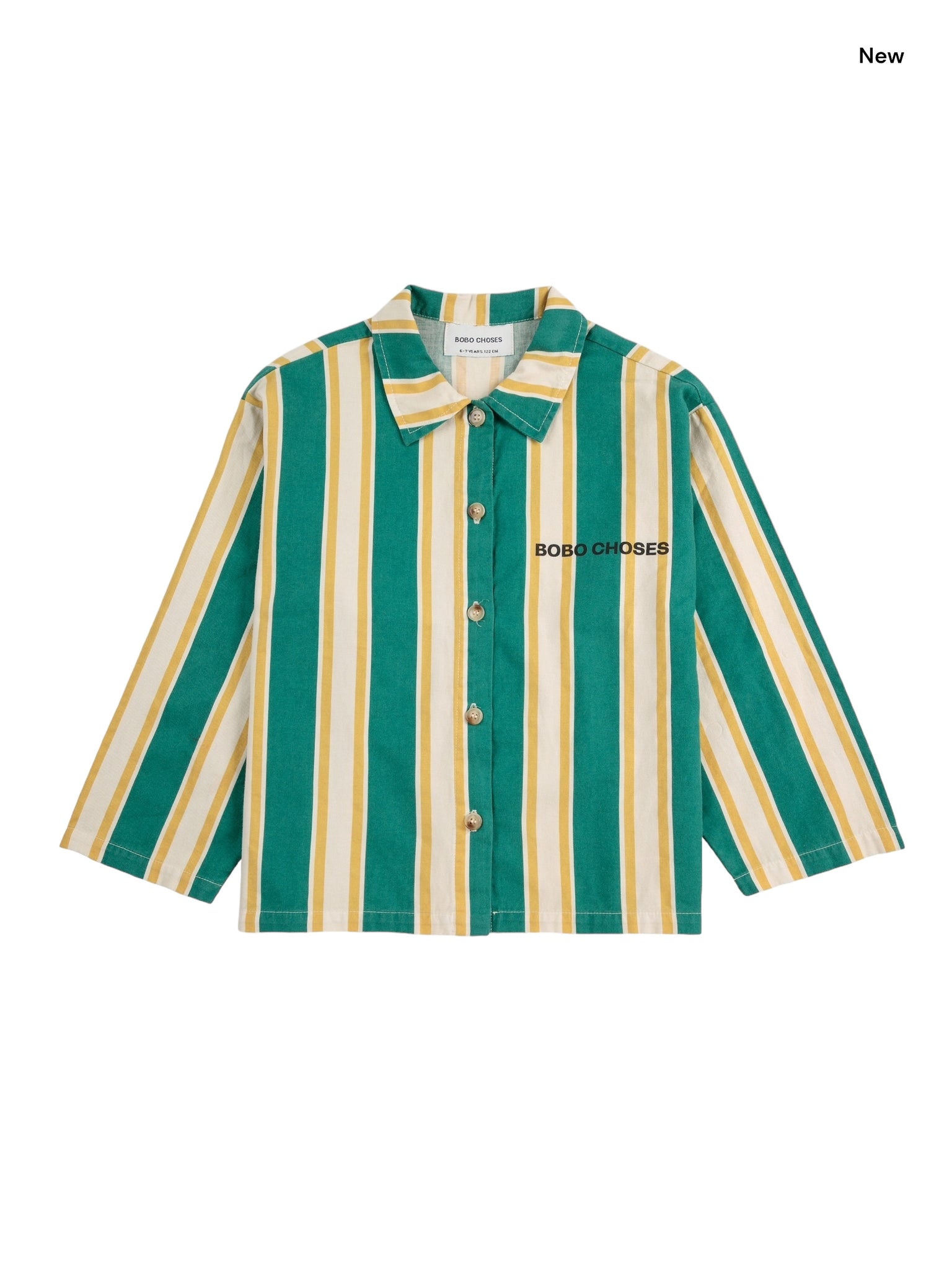 Camicia a righe multicolor per neonato e bambino