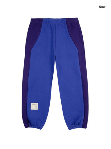 Pantalone in felpa color block per neonati e bambini