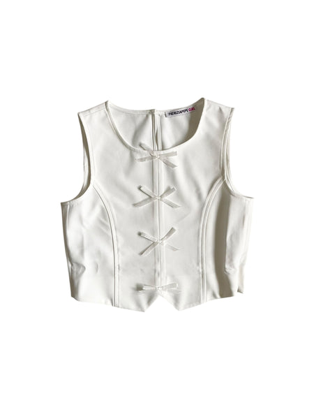 Top bianco per bambina