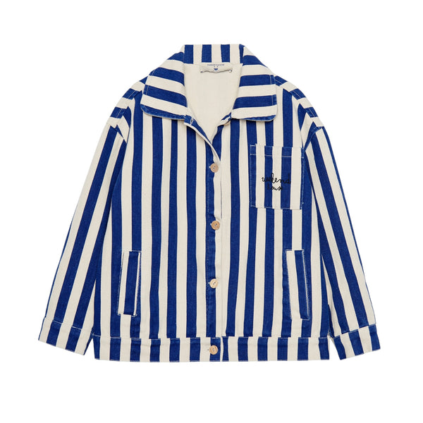 Giacca a righe blu per neonati e bambini